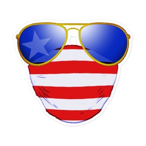 American Dude Abides - Bubble-Free Stickers