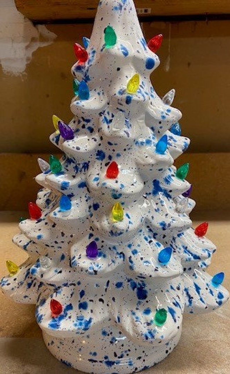 Handmade Ceramic Christmas Tree With Lights Etsy