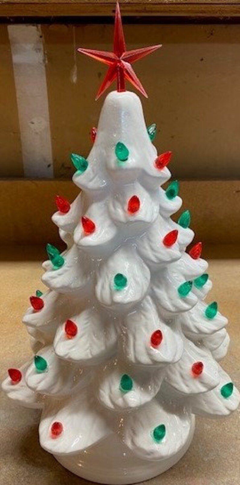 Handmade Ceramic Christmas Tree With Lights Etsy