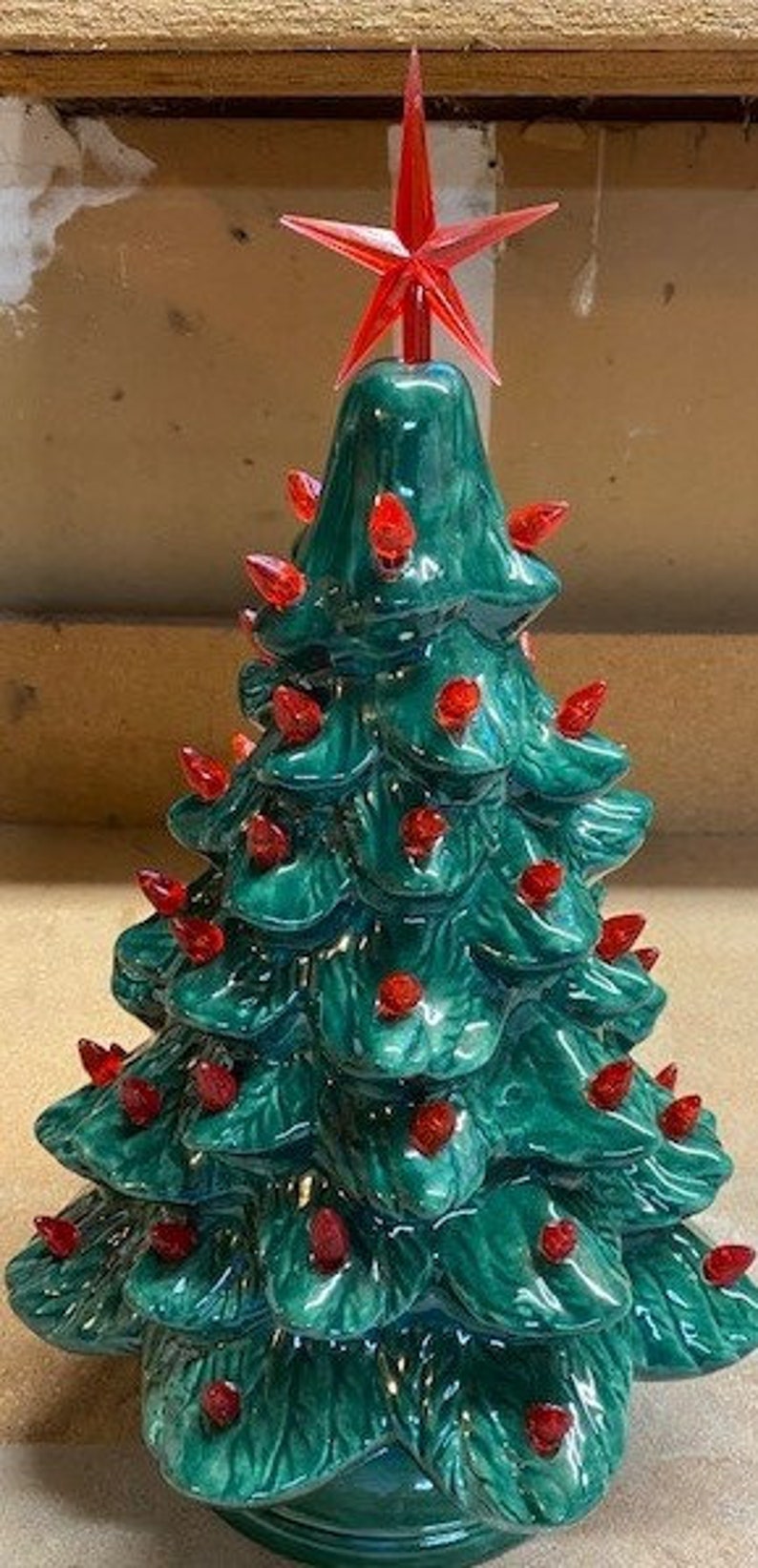 Handmade Ceramic Christmas Tree With Lights Etsy