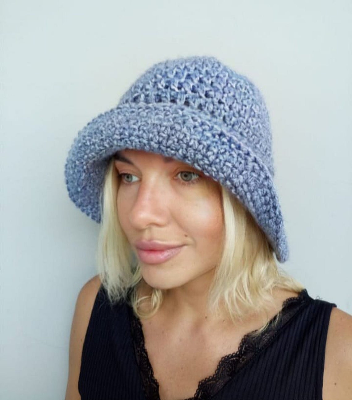 Crochet Bucket Hats Woman Winter Bucket Hat Fedora Hats by Etsy