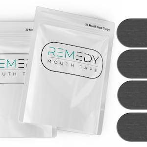 Remedy Mouth Tape 30 Tape Strips for Sleeping Snoring Breathing image 2