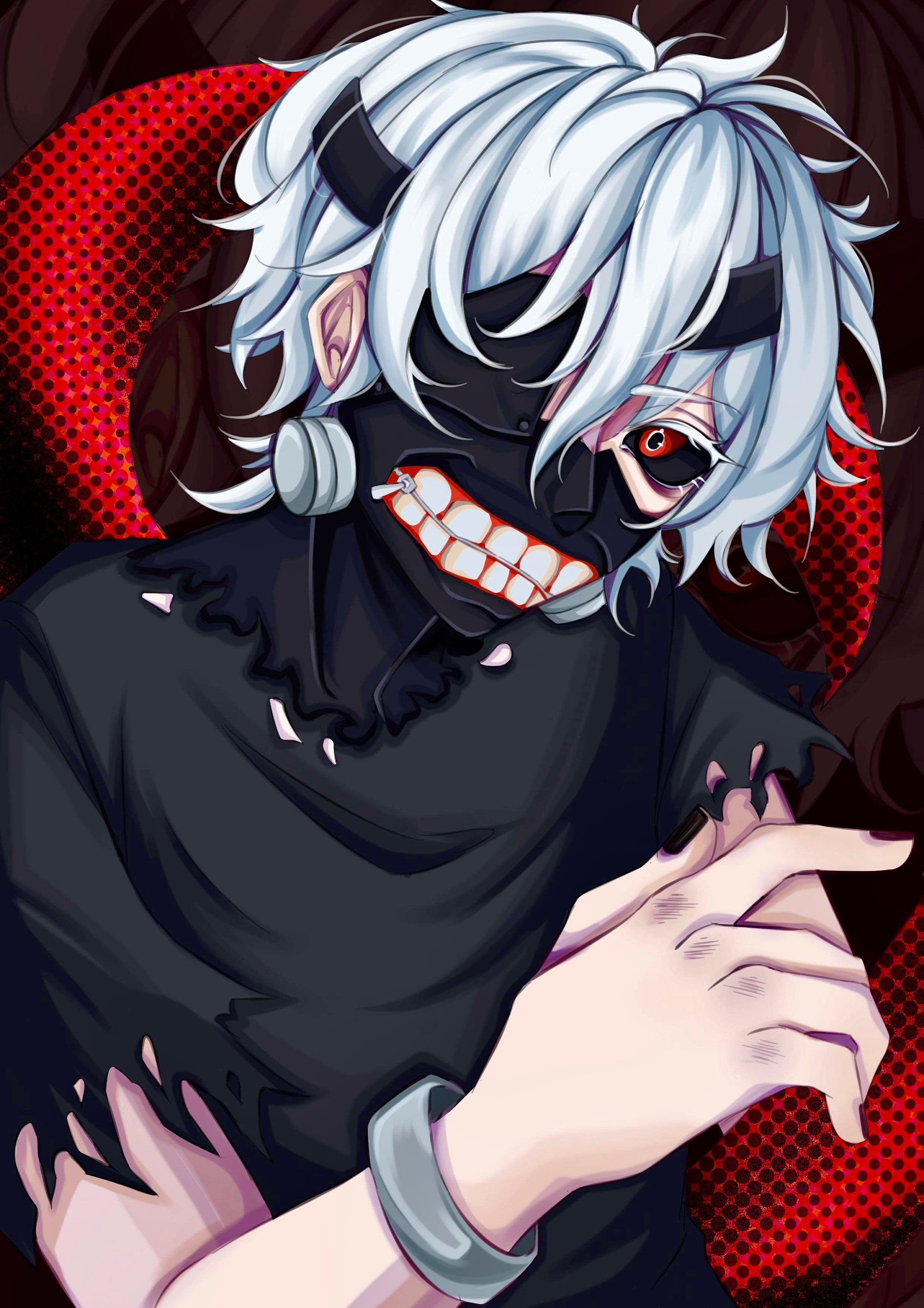 Download Stay One Step Ahead with Kaneki Phone Wallpaper