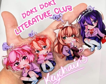 Doki doki literature club keychains!