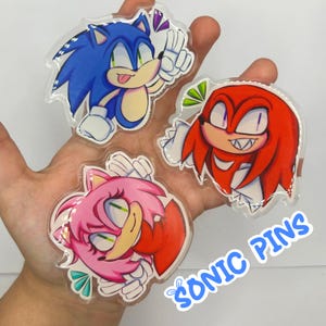 Sonic + Friends acrylic pins