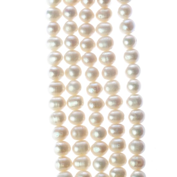 8-9mm Natural Freshwater Pearl Beads, Genuine Freshwater Pearls