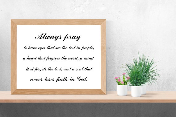 Farmhouse Prayer Sign: Inspirational Wall Decor (Printable Art)