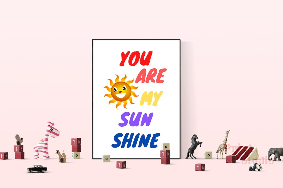 You Are My Sunshine Nursery Decor Printable Art Kids Room Decor