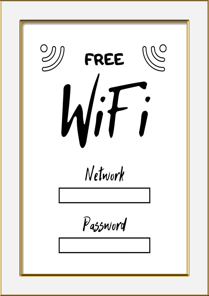 WiFi Passwort Druckschild G stezimmer Schlafzimmer B ro Etsy de WiFi Passwort Druckschild G stezimmer Schlafzimmer B ro Etsy de