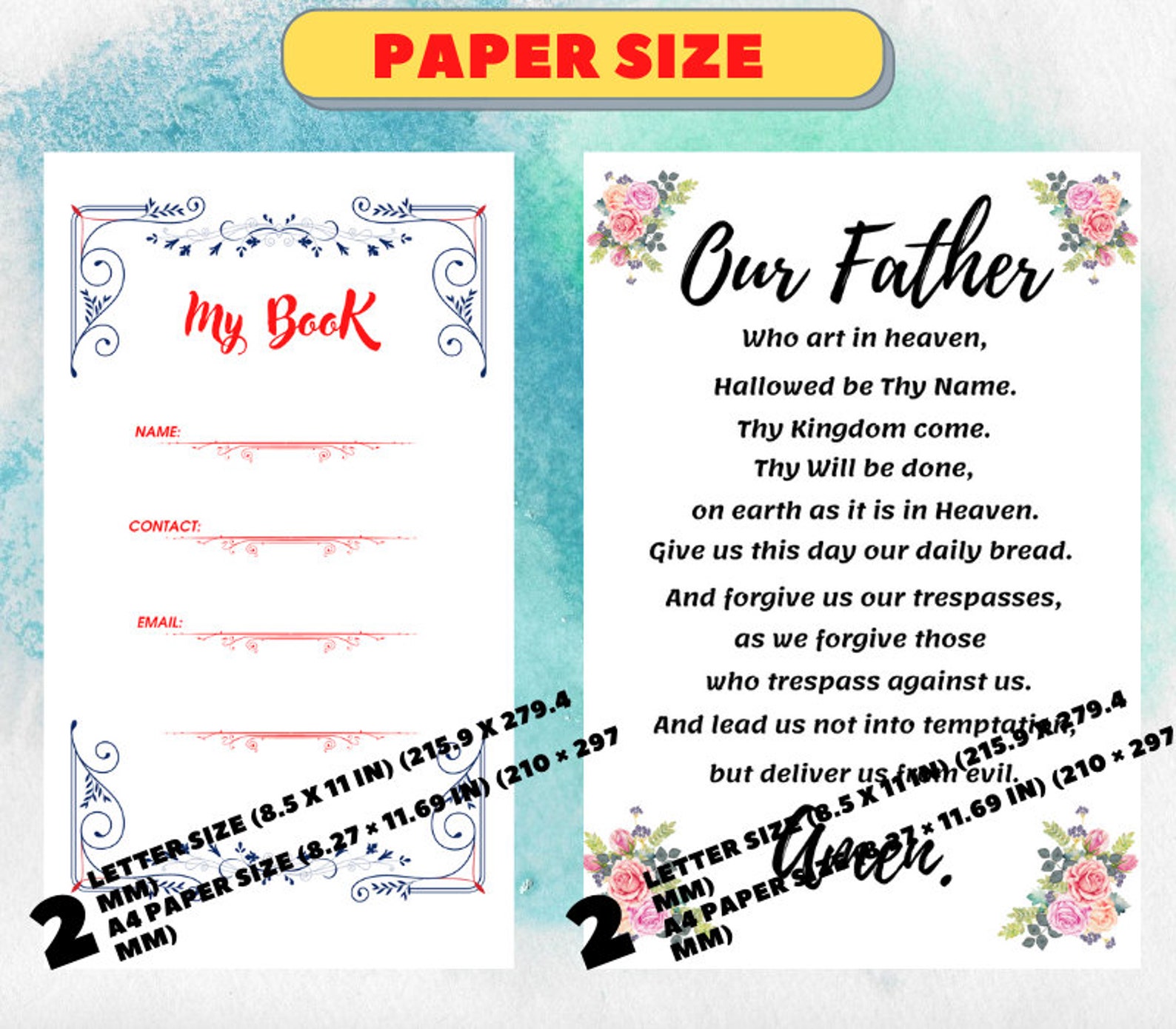 Printable Log Book, Password Log Book, Password Organizer Password Book ...