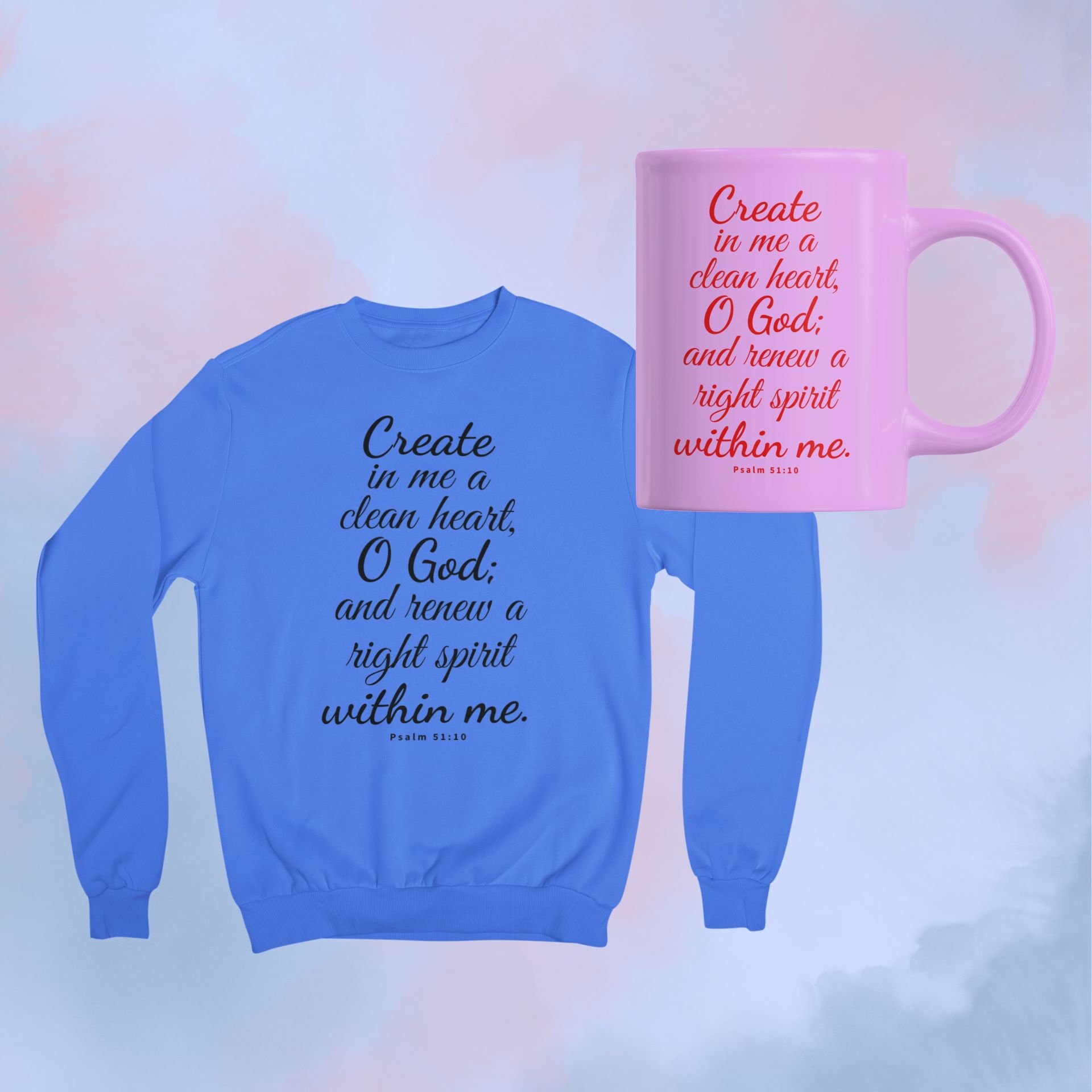 Create in Me a Pure Heart, O God SVG. Psalm 51:10. Scripture Vector. O ...