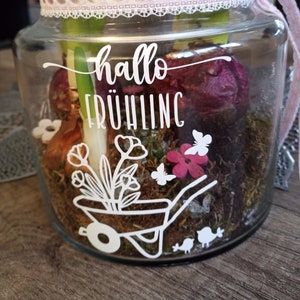 Sticker/Aufkleber Vinyl "hallo Frühling"