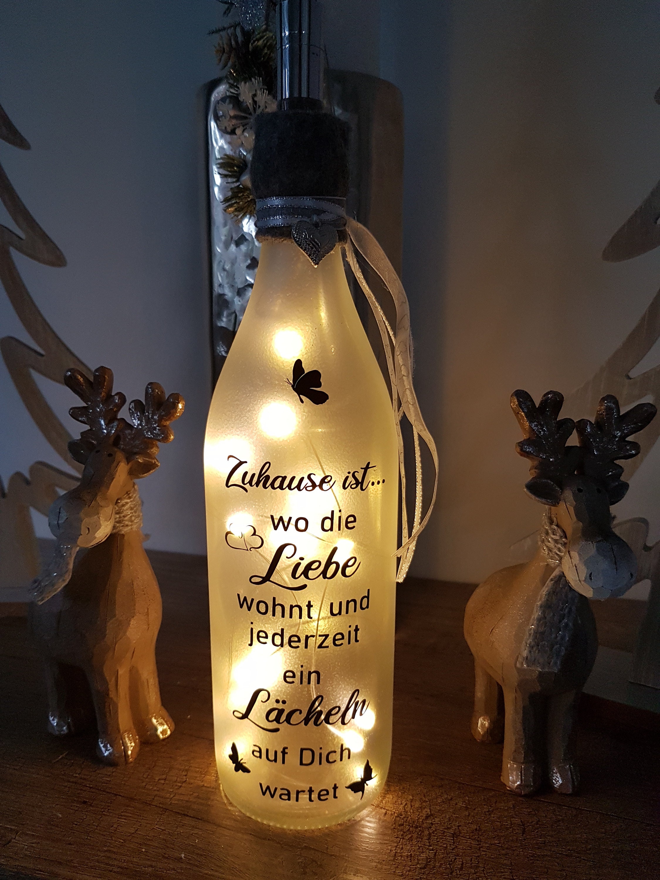 BOUTEILLE LUMINEUSE «RENNE»