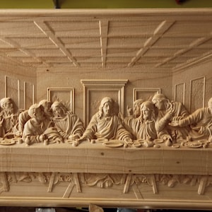 Last supper wood carving (smaller)