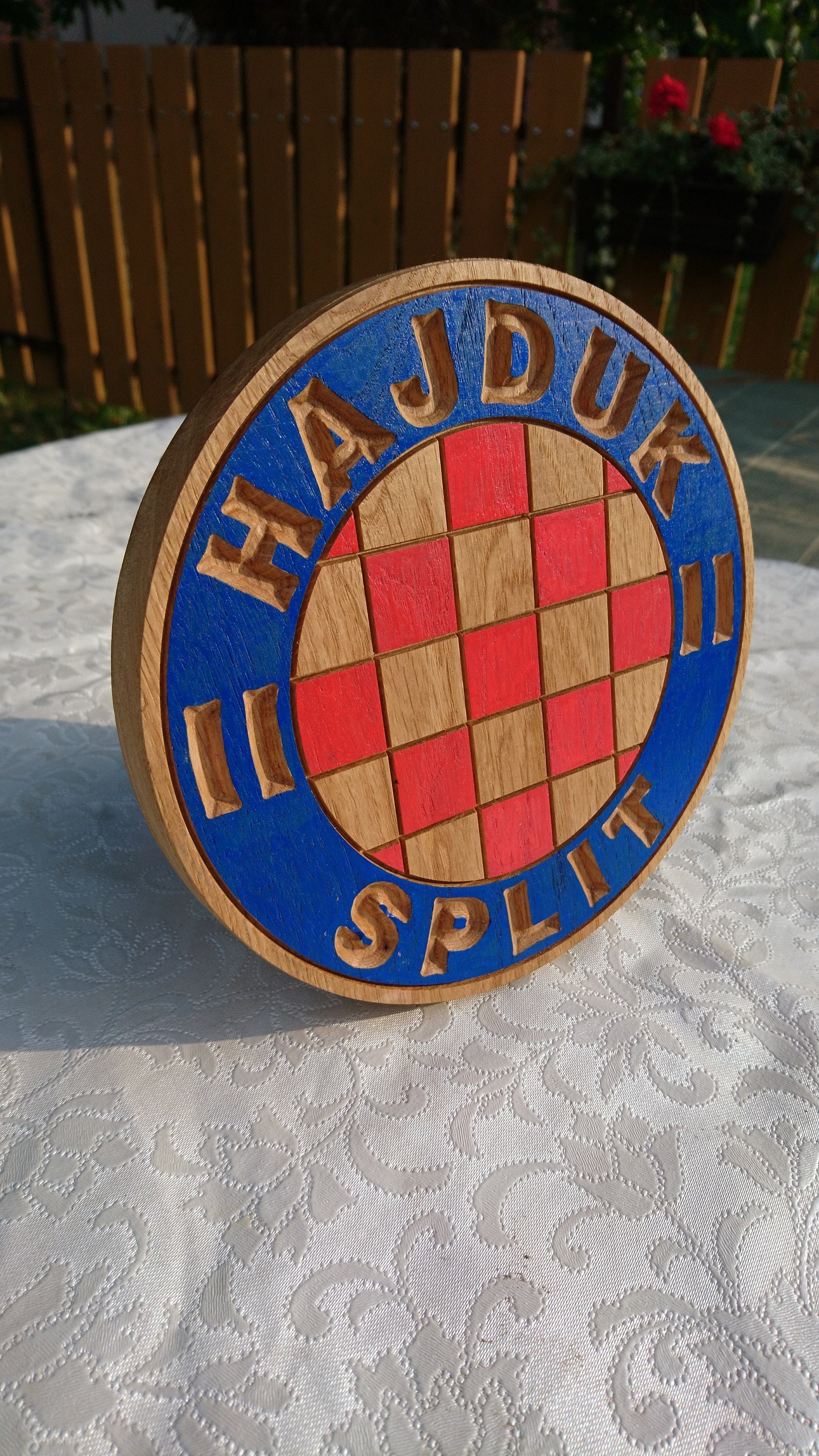  Edge Lit Sign Croation Soccer HNK HAJDUK SPLIT Futbol, Table  Light, Night Light : Handmade Products