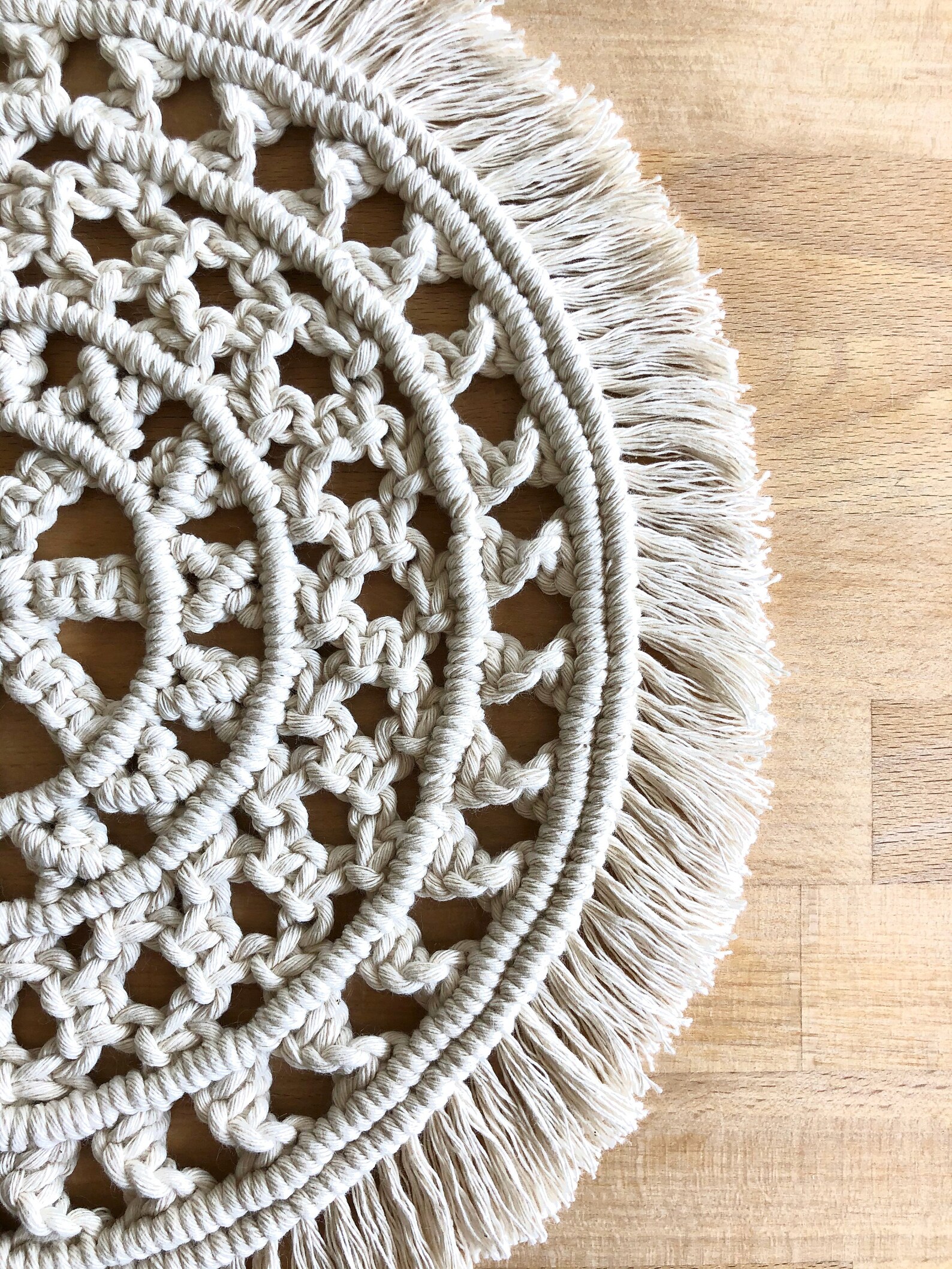 Macrame Doily Macrame Trivet Macrame Placemat Boho Etsy Canada