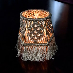 Macrame tea light Macrame candle holder Boho inspired home decor Unique gift idea image 7