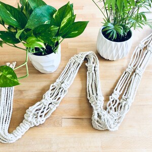 Macrame double plant hanger | Boho inspired home decor | Unique gift idea