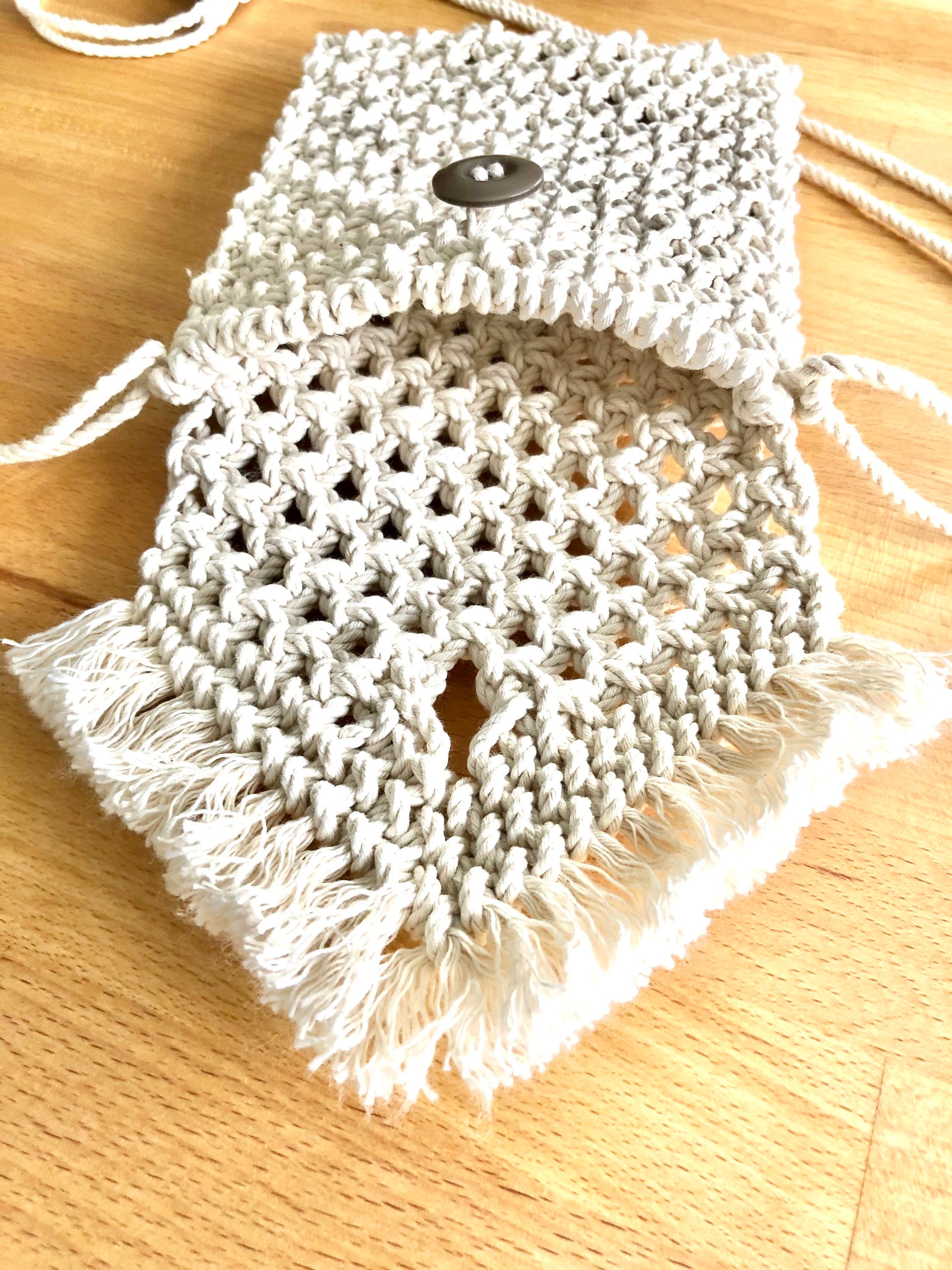 Macrame Crossbody Bag Macrame Shoulder Bag Boho Inspired Etsy