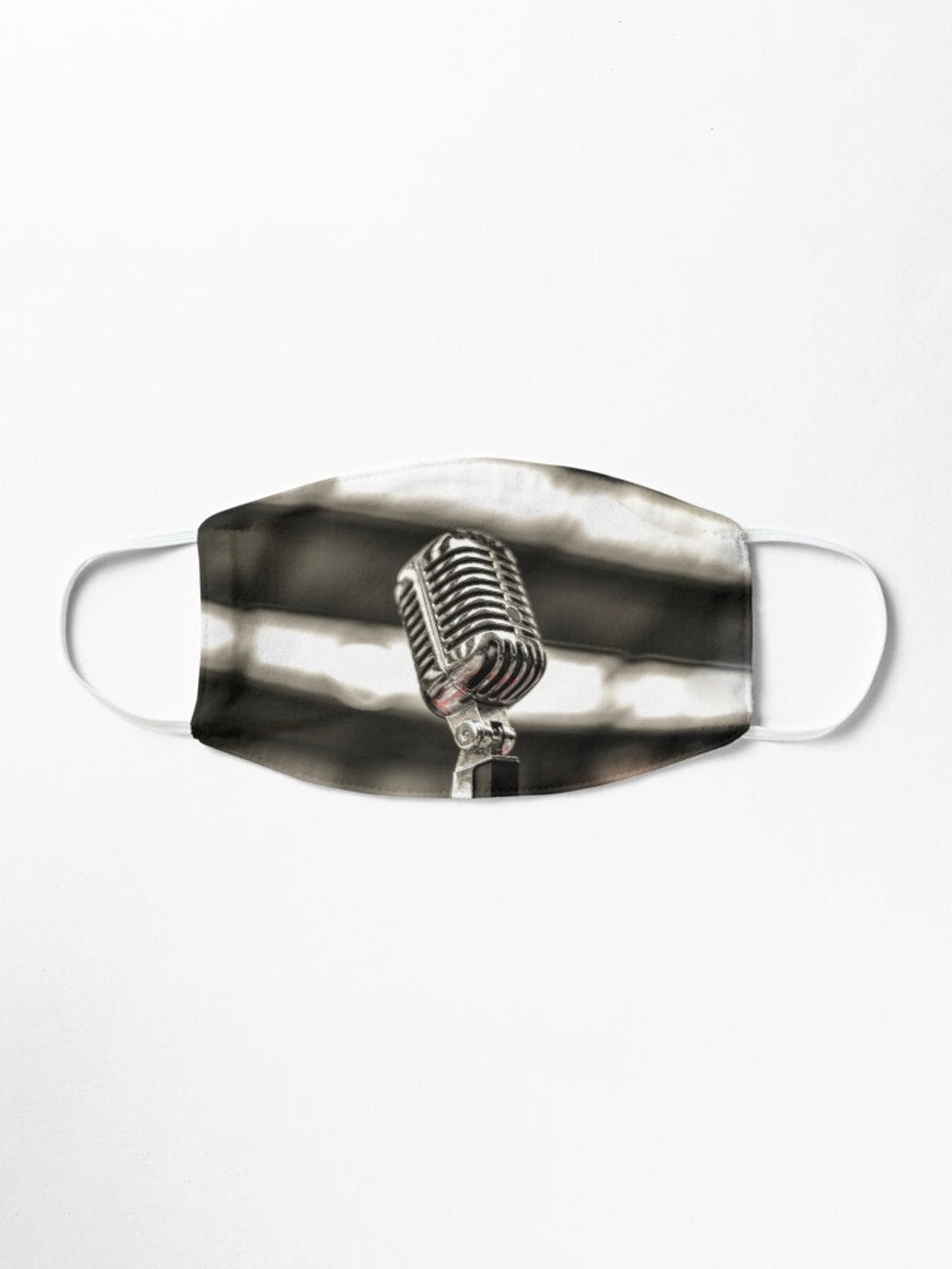 Microphone Face Mask Cover Band Cloth Face Mask Covering Etsy Australia