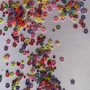 Stars Rainbow Glow Glitter Party Pearlescent Confetti Chunky Poly Star Glitter Epoxy Tumblers Ships From USA 10g/15g/20g