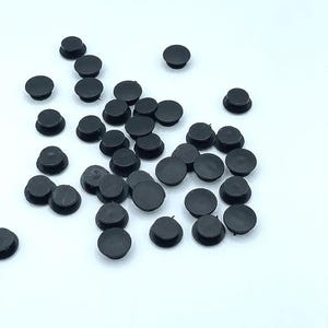 DIY CRO Charm Black Back Buttons Make Your Own Shoe Fast Shipping USA Clear Buttons For Creating Shoe Charms