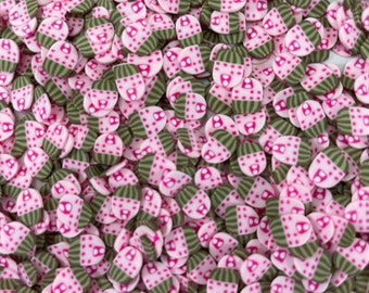 5g/10g/20g Pink Cupcakes Polymer Clay Slices, Fimo Sweets Slices, Dessert Slices for Slime & Nail Art, Kawaii Miniature Cakes 5 mm