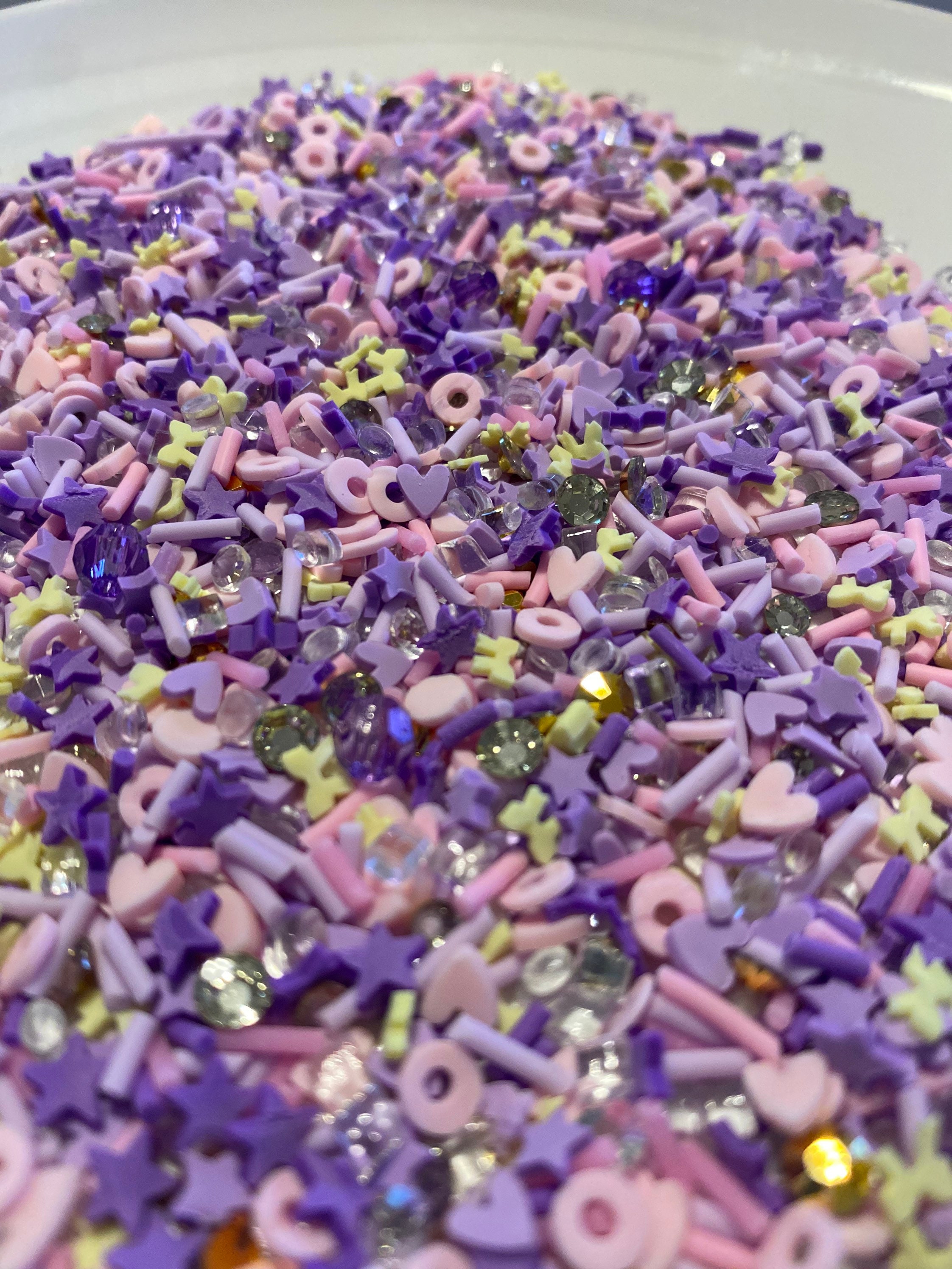 5g/10g/20g Mixed Color Sprinkles Rings Gems Polymer Clay Etsy