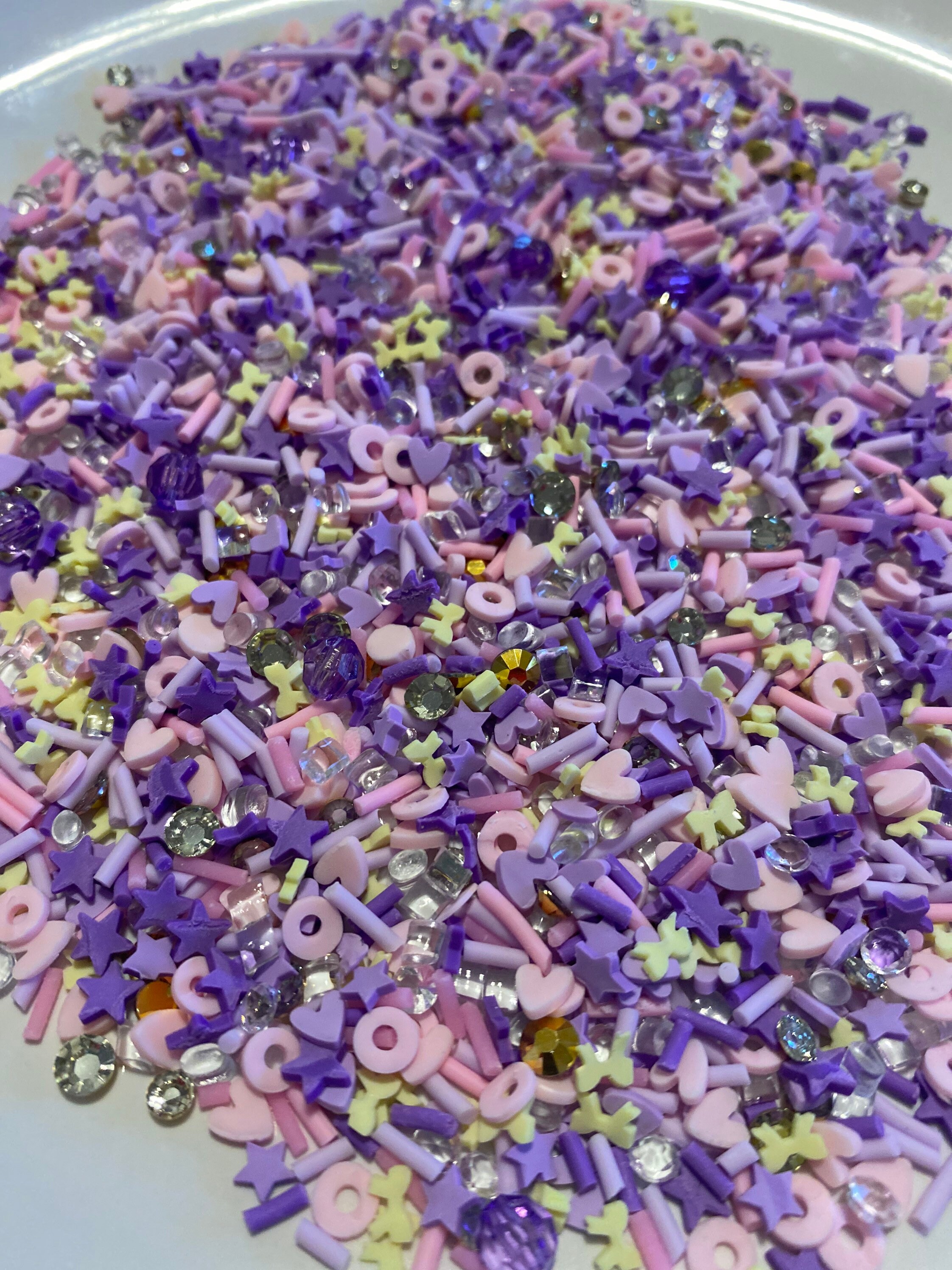 5g/10g/20g Mixed Color Sprinkles Rings Gems Polymer Clay Etsy