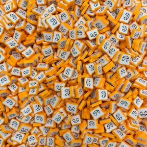 10g/20g Smile Sandwich Polymer Clay Slices, Smiling Bread Polymer Clay Slices for Slime and DIY Projects for School Projects