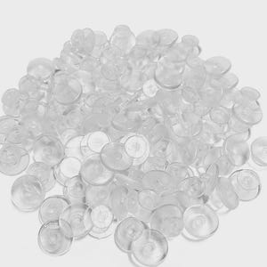 DIY CRO Charm Transparent Back Buttons Make Your Own Shoe Fast Shipping USA Clear Buttons For Creating Shoe Charms