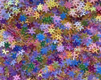 Snowflakes Rainbow Shine Mix Frosty Flakes Bachelorette Party Snow Confetti Chunky Poly Glitter Epoxy Tumblers Ships From USA 5g/10g/15g/20g