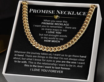 Mens sale promise necklace