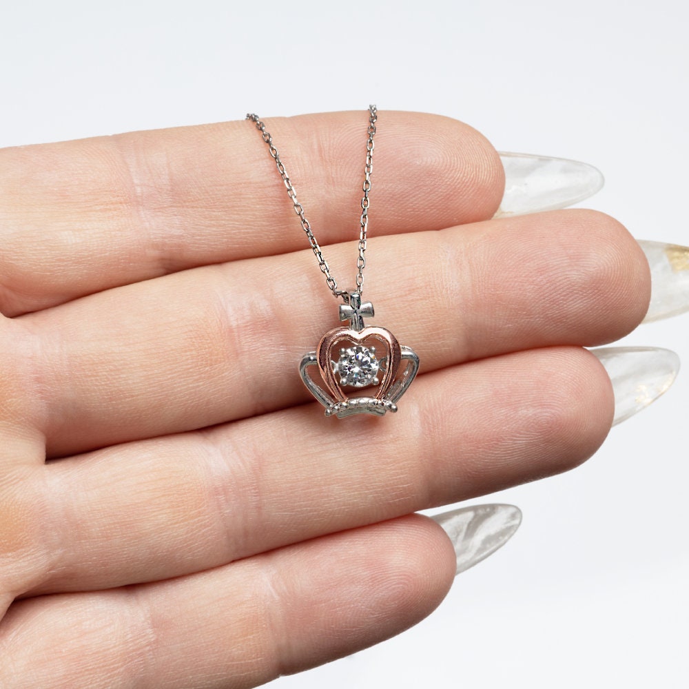thumbnail image 2 of Sterling Silver Unbiological Daughter Necklace - S925 Adjustable Interlocking Circle Pendant 2 of 13