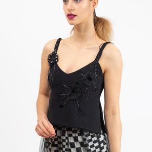 Black air mesh top