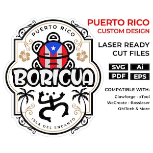 Arte de pared Puerto Rico con Símbolos Taínos