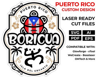 Arte de pared Puerto Rico con Símbolos Taínos