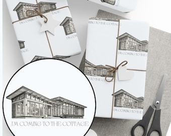 I'm Coming to the Cottage Wrapping Paper | Heated Rivalry Gift Wrap