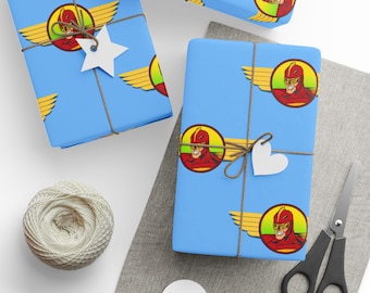 Papel de embrulho de Natal do Turbo Man – Nostalgia de Jingle All the Way