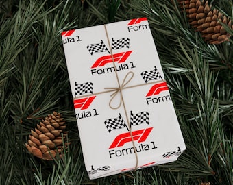 Papel de embrulho com tema de Fórmula 1 | Papel de presente com tema de corrida