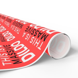 Bold and Humorous Wrapping Paper for Unique Gifts, Birthday, Funny Occasions, Bachelorette Parties, Gag Gifts image 4