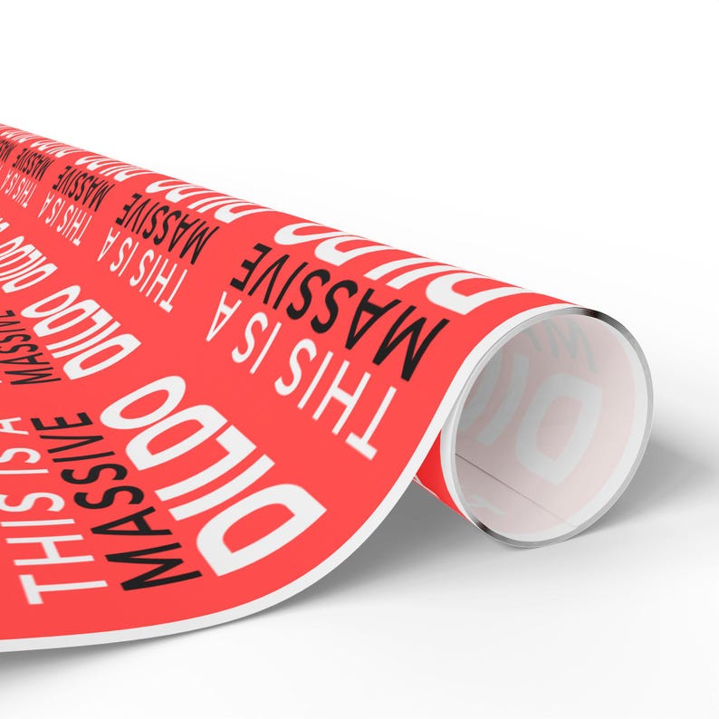 Bold and Humorous Wrapping Paper for Unique Gifts, Birthday, Funny Occasions, Bachelorette Parties, Gag Gifts image 4