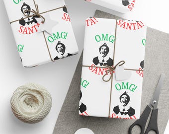 Papel de embrulho de Natal OMG Papai Noel - Buddy, o elfo