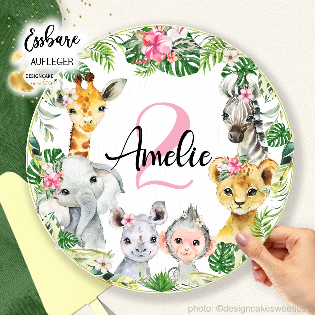 Personalisierten Tortenaufleger Aus Fondant – 20 Cm, Mit Wunschnamen