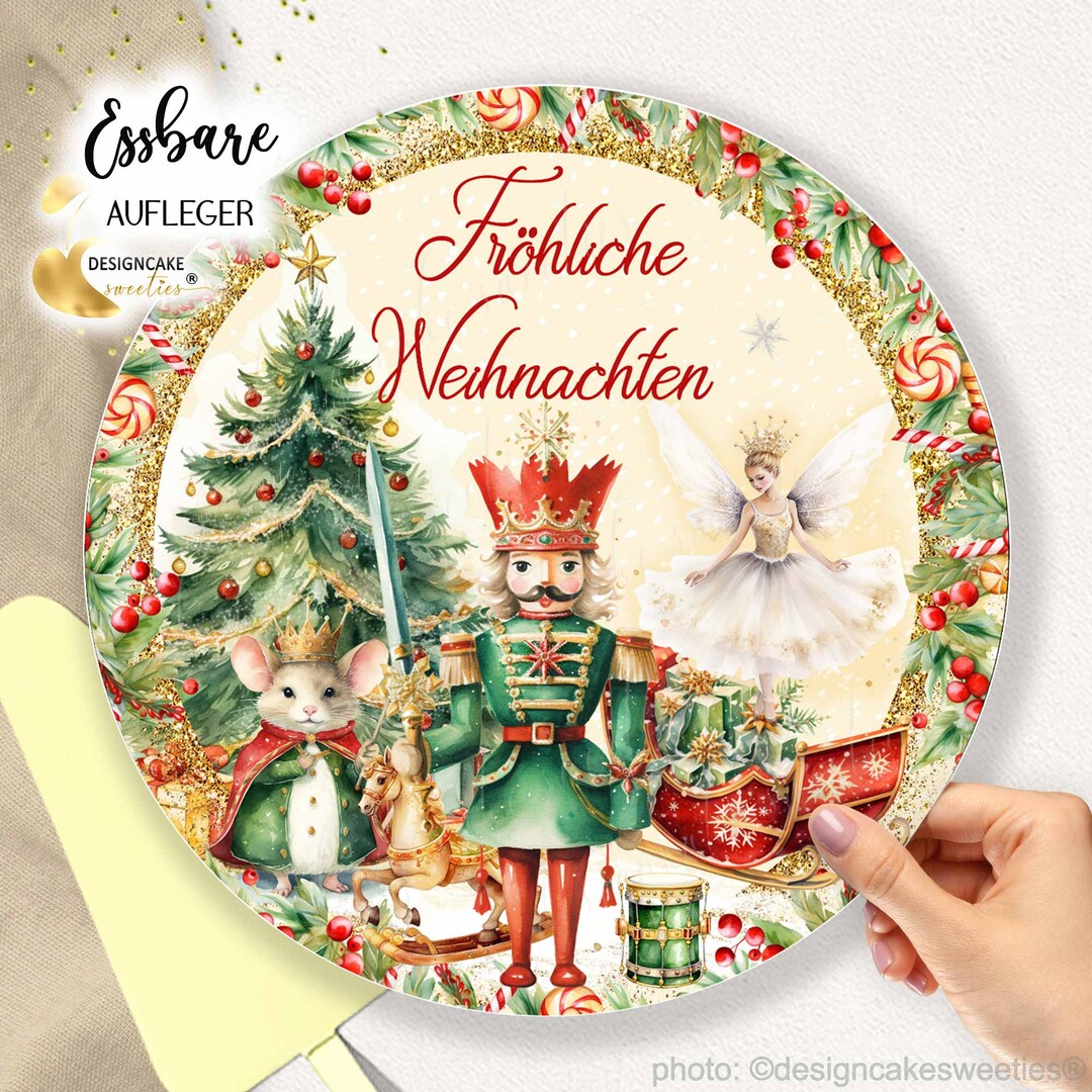 Cake Topper Christmas NUTCRACKER Fondant Cake Image Mouse - Etsy