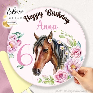 Cake topper birthday HORSE fondant children's party | edible cake decoration cake decoration birthday cake personalized CUT OUT: 8-28 cm