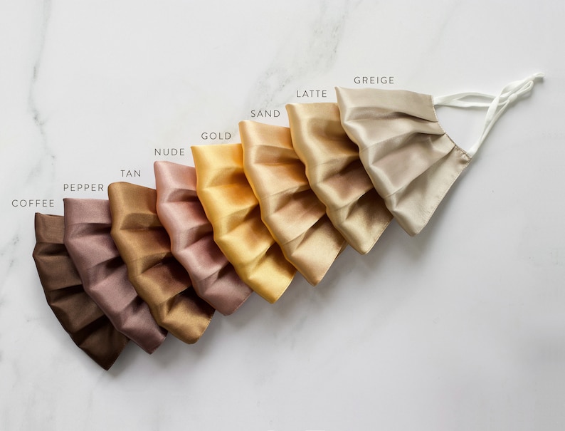 Silk Face Mask Super Soft Silk Satin Face Masks Handmade in Etsy