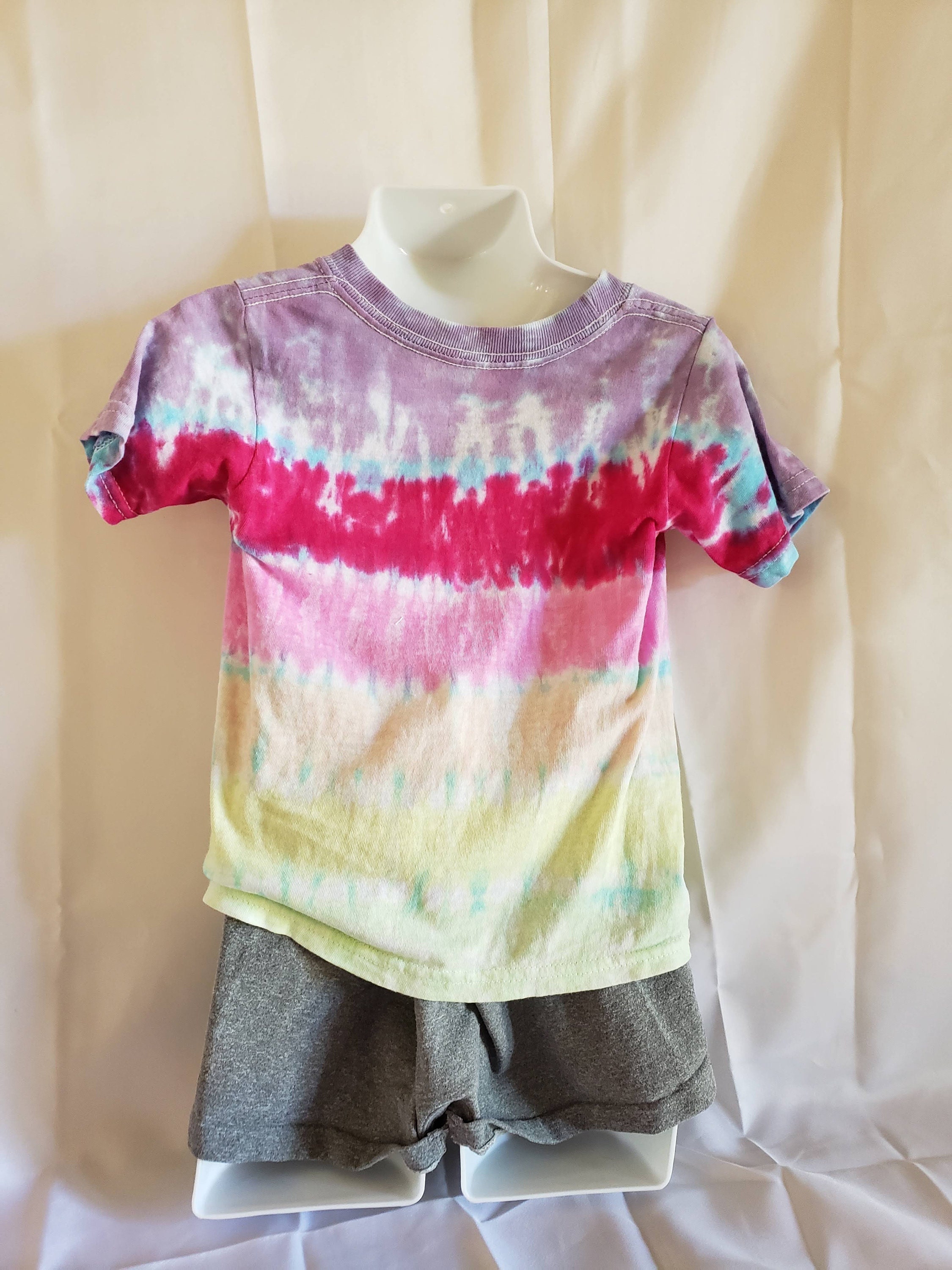 TODDLER Striped Tie Dye Shirt Etsy UK
