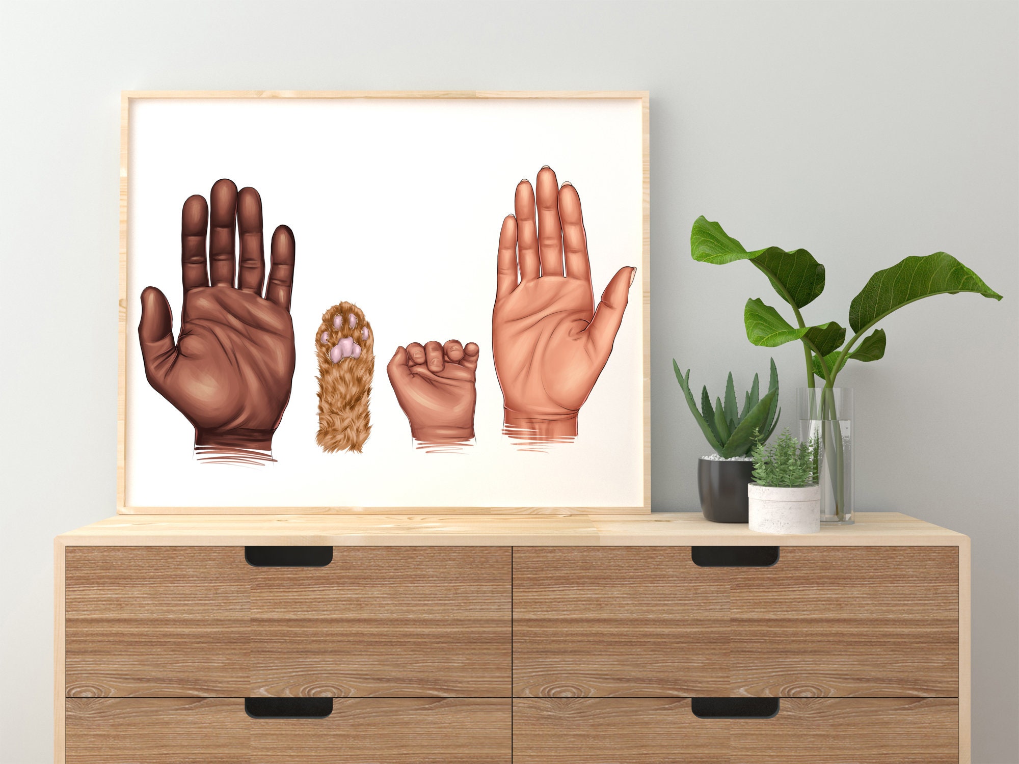 Family Clipart Mom Dad Baby Dog Cat Personalized Family - Etsy