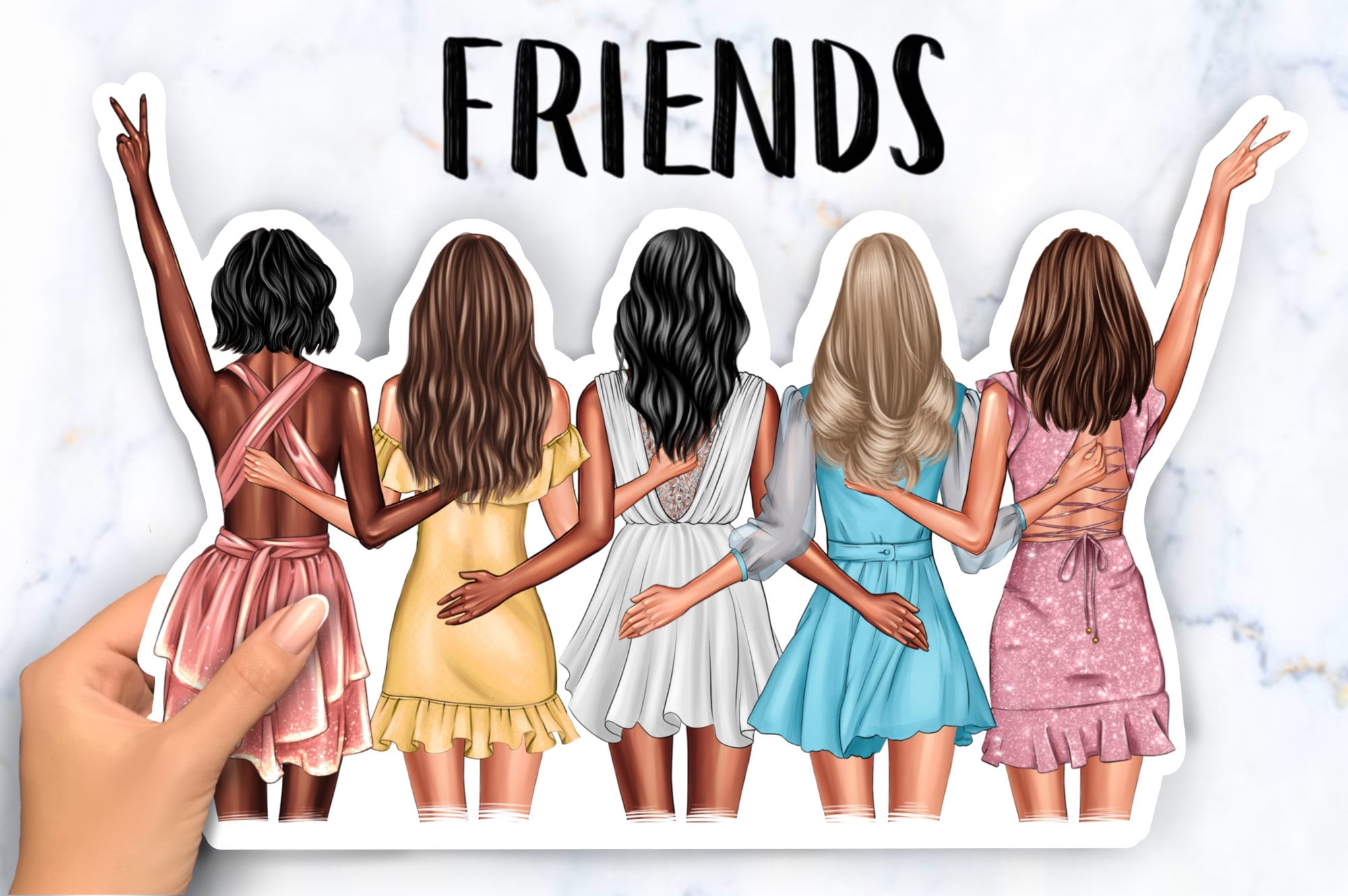 wallpaper 4 melhores amigas  Best friend drawings, Drawings of